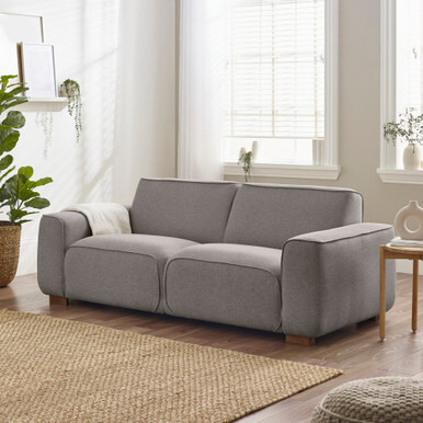 Petra Sofa 3 Seater Recycled Fabric Taupe