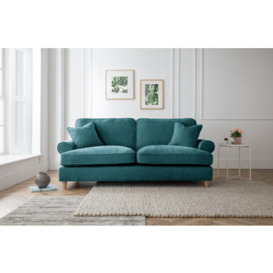 Elsie Luxury Emerald Green Velvet 3 Seater Sofa