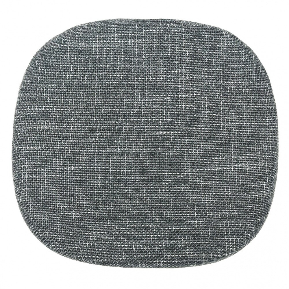 "Fusion Living Textured Grey Chelsea Side Chair Cushion "