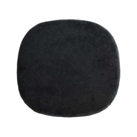 Fusion Living Luxurious Black Chelsea Side Chair Cushion