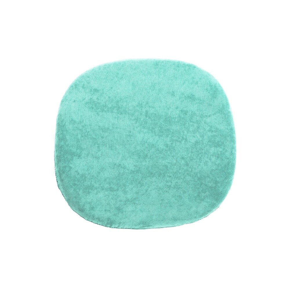 Fusion Living Luxurious Turquoise Chelsea Side Chair Cushion