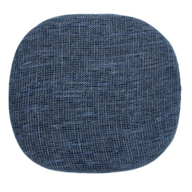 Fusion Living Textured Blue Chelsea Side Chair Cushion