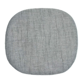 "Fusion Living Textured Light Grey Chelsea Side Chair Cushion "