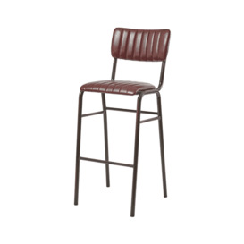 Fusion Living Tavo Vintage Red Bar Stool (PACK OF 2)