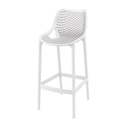 Fusion Living Air Plastic White Bar Stool Colour: White