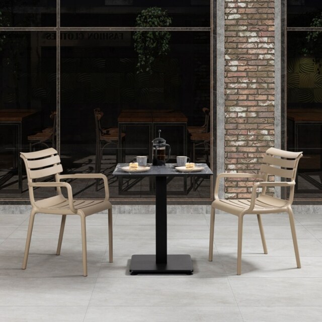 "Fusion Living Paris Taupe Armchair "