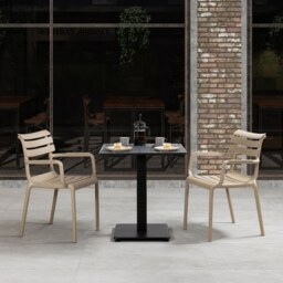 "Fusion Living Paris Taupe Armchair "