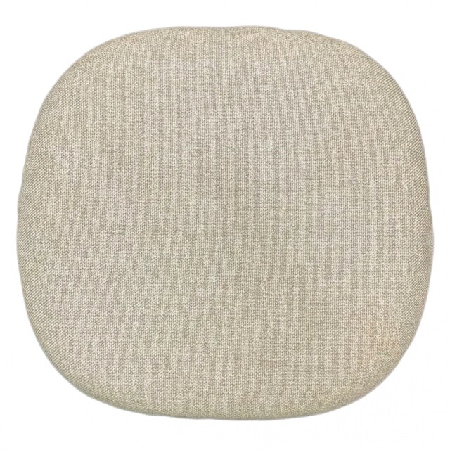 "Fusion Living Velveteen Beige Chelsea Side Chair Cushion "