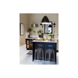 "Fusion Living Ghost Style Bar Stool Crystal Clear - 66cm "