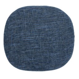 "Fusion Living Textured Blue Chelsea Side Chair Cushion "