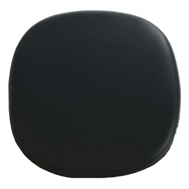 "Fusion Living Black PU Chelsea Side Chair Cushion "