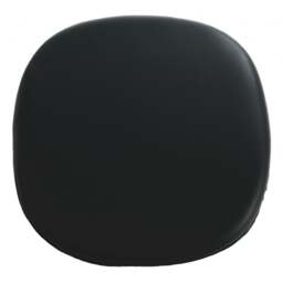 "Fusion Living Black PU Chelsea Side Chair Cushion "