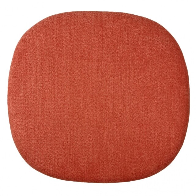 "Fusion Living Velveteen Orange Chelsea Side Chair Cushion "