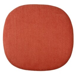 "Fusion Living Velveteen Orange Chelsea Side Chair Cushion "