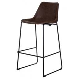 "Fusion Living Mocha Vintage Bar Stool "