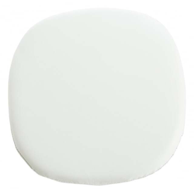 "Fusion Living White PU Chelsea Side Chair Cushion "
