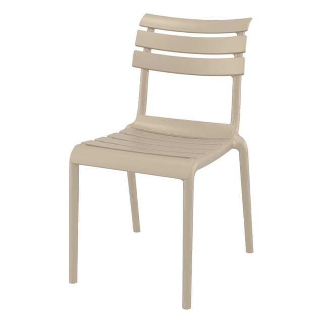 "Fusion Living Helen Taupe Side Chair "
