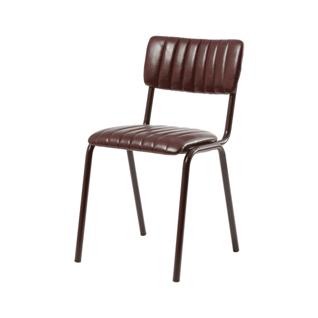 "Fusion Living Tavo Vintage Red Side Chair (PACK OF 2) "