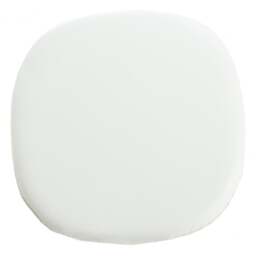 "Fusion Living White PU Chelsea Armchair Cushion "