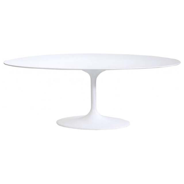 "Fusion Living White Oval Chelsea Dining Table "