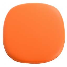 "Fusion Living Orange PU Chelsea Armchair Cushion "