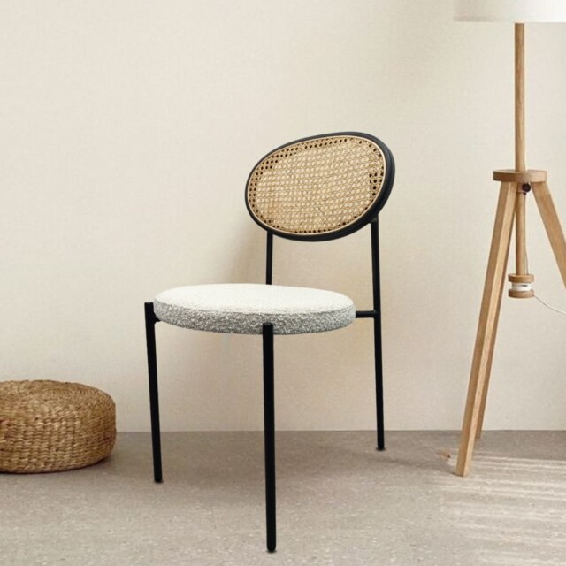 "Fusion Living Paris Boucle Dining Chair "