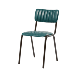 "Fusion Living Tavo Vintage Teal Side Chair (PACK OF 2) "