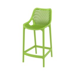 Fusion Living Air Plastic Green Mid Height Bar Stool Colour: Green