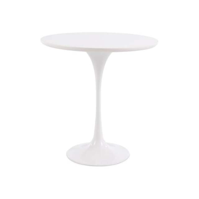 "Fusion Living White Chelsea Circular Side Table "