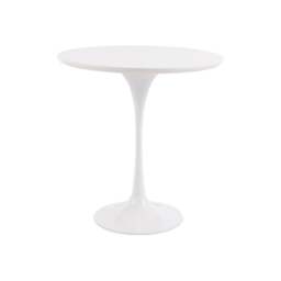 "Fusion Living White Chelsea Circular Side Table "