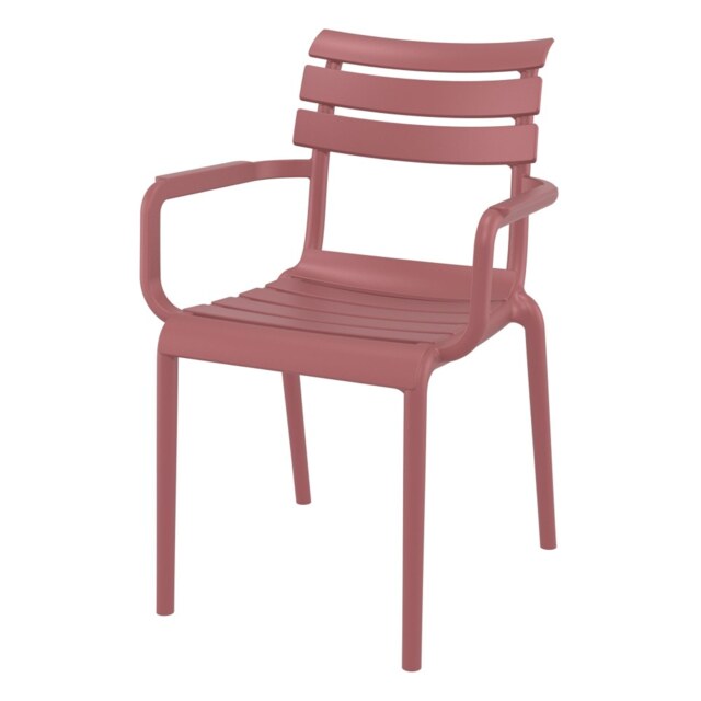 "Fusion Living Paris Marsala Red Armchair "