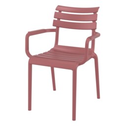 "Fusion Living Paris Marsala Red Armchair "