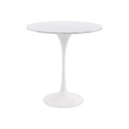 "Fusion Living Marble Chelsea Circular Side Table "