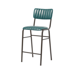 "Fusion Living Tavo Vintage Teal Mid Stool (PACK OF 2) "