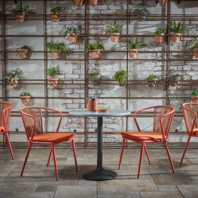"Kendal Burnt Orange Armchair "