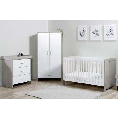 Ickle Bubba Grey & White Pembrey 3 Piece Furniture Set