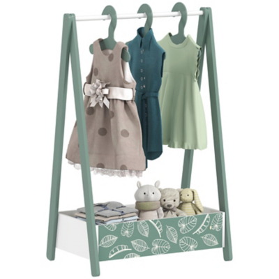 AIYAPLAY Jungle Kids Clothes Rack Shelf and Hangers