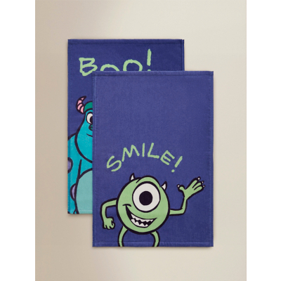 Monsters Inc Mike & Sulley Guest Towel - Set of 2
