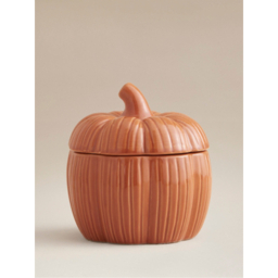 Small Ribbed Pumpkin Spice Candle