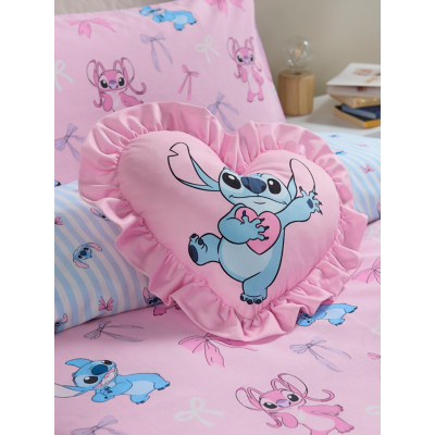 Disney Stitch Pink Heart-Shaped Cushion