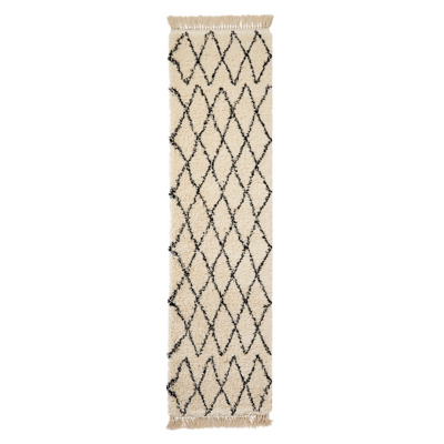 Think Rugs Boho Shaggy Moroccan Runner