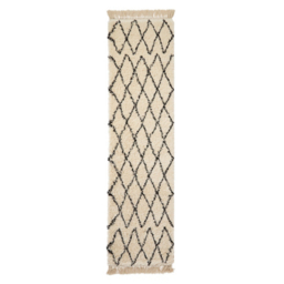 Think Rugs Boho Shaggy Moroccan Runner