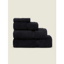 Black Super Soft Cotton Towel & Bath Mat Range