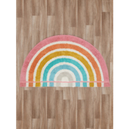 Rainbow Rug With Fringe