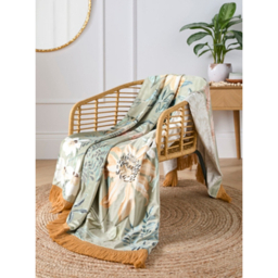 Soiree Green Sagara Throw - 180cm x 130cm