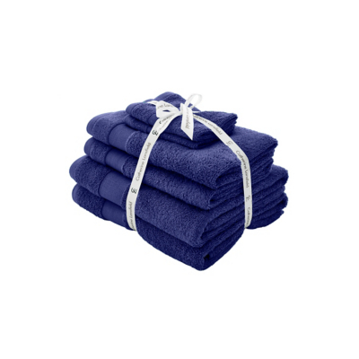 Catherine Lansfield Navy Antibacterial Towel Bale - Set of 6