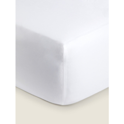 White ​​Luxuriously Soft 100% Cotton 400 Thread Count Fitted Sheet