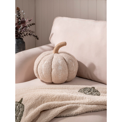 Stacey Solomon Embroidered Pumpkin-Shaped Cushion by George at