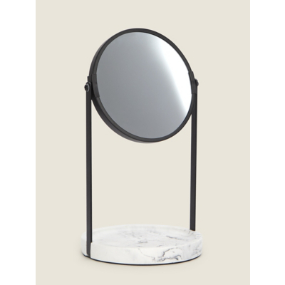 Black Marble Base Bathroom Mirror