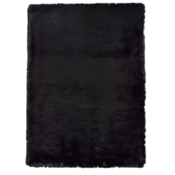 Think Rugs Black Teddy Luxury Super Soft Rug